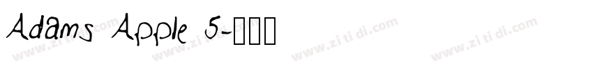 Adams Apple 5字体转换